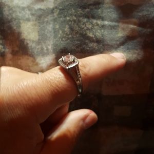 Cubic zirconia ring